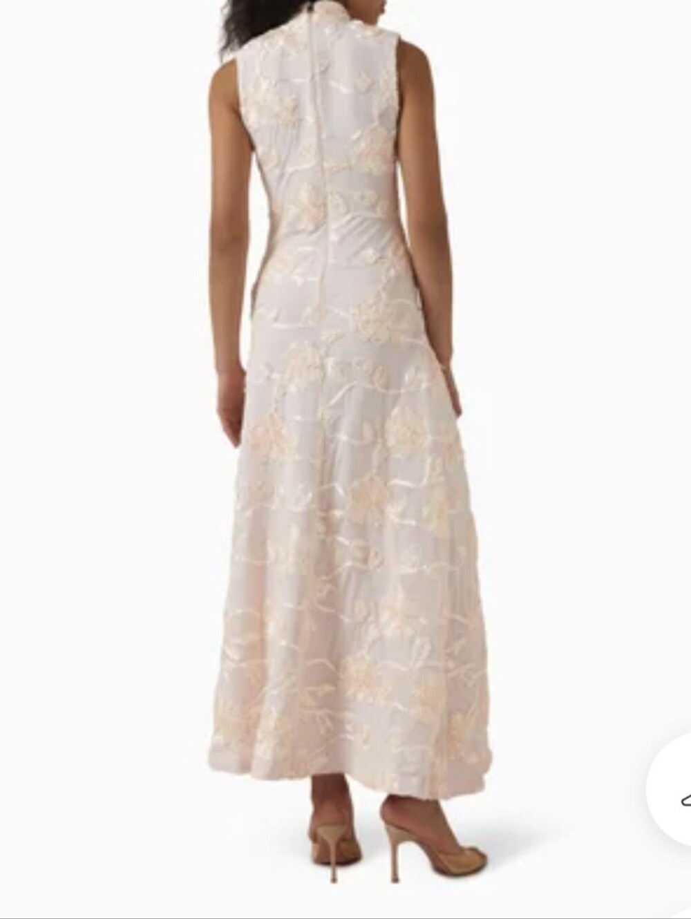 ROTATE | High-Neck Sleeveless Blush Pink Floral Maxi Dress - Picture 6 of 9